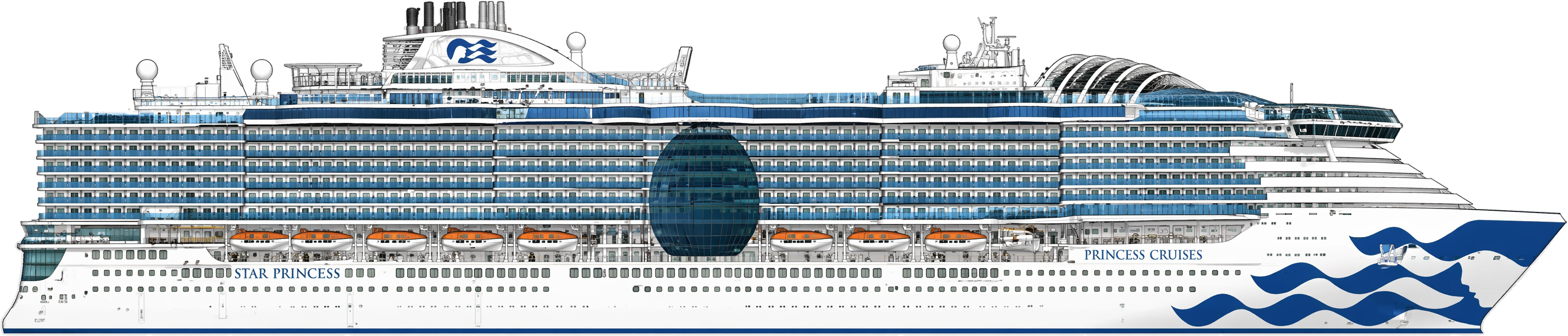Star Princess side profile