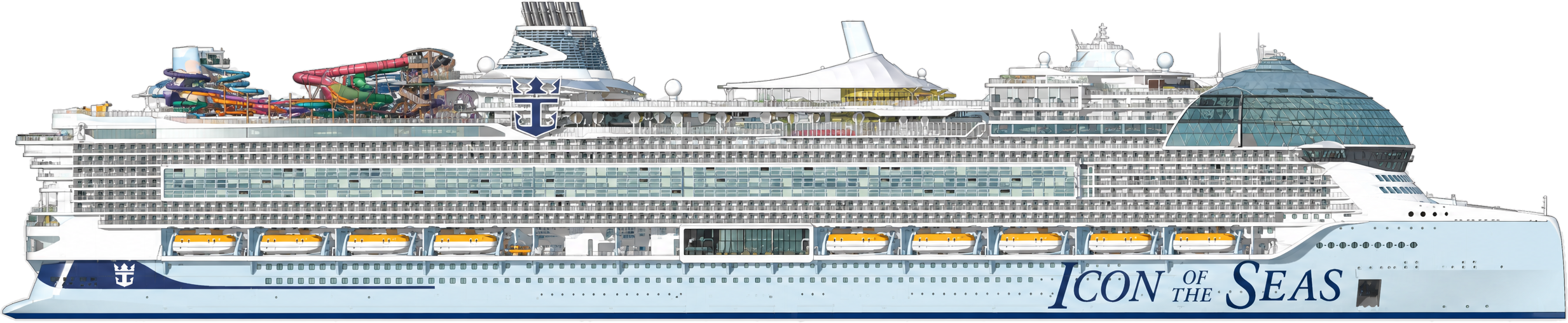 Icon of the Seas side profile