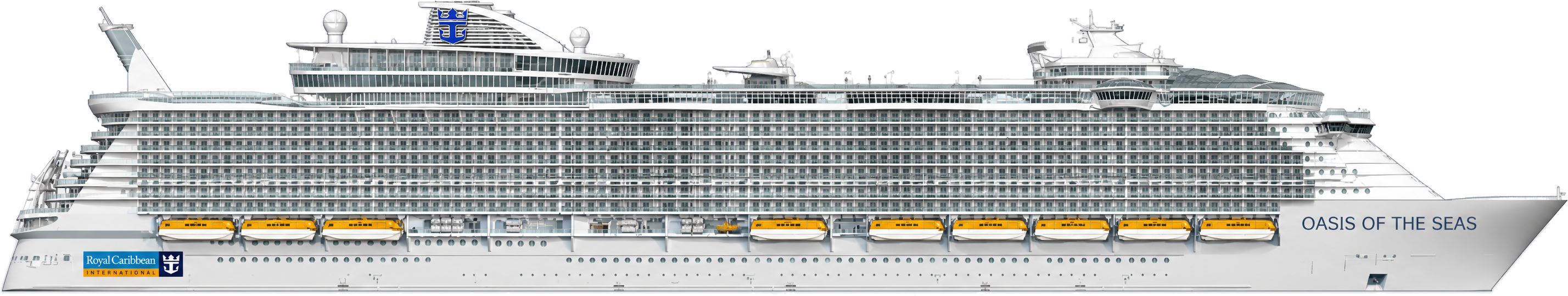 Oasis of the Seas side profile
