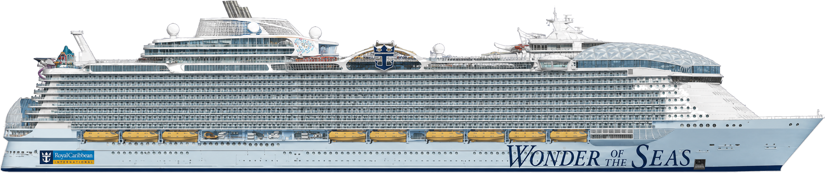 Wonder of the Seas side profile