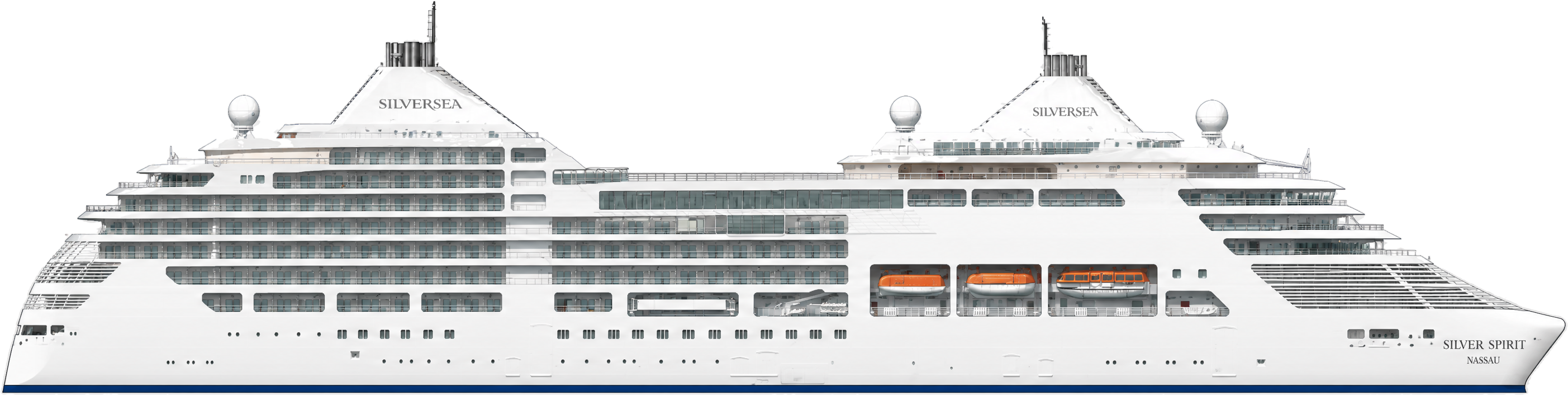 Silver Spirit side profile