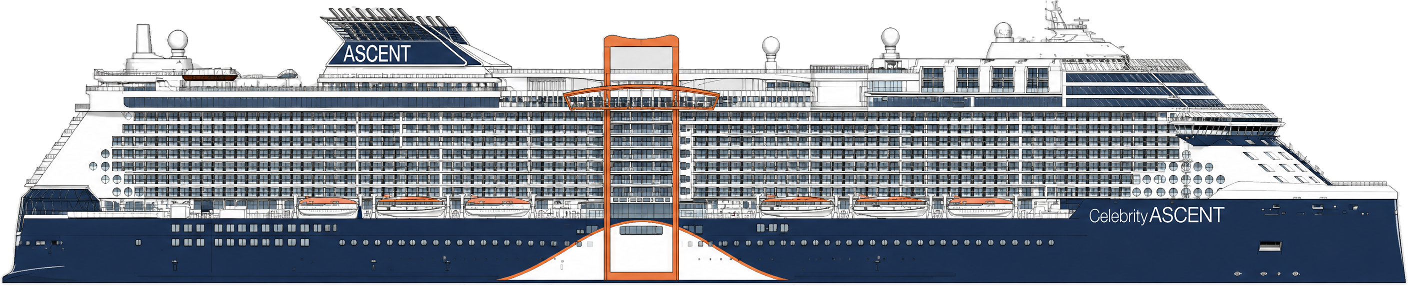 Ascent side profile