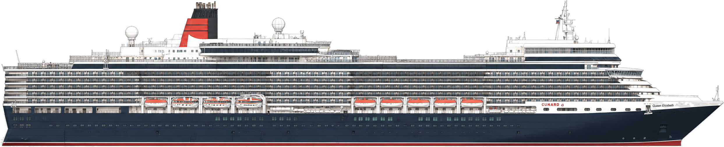 Queen Elizabeth side profile
