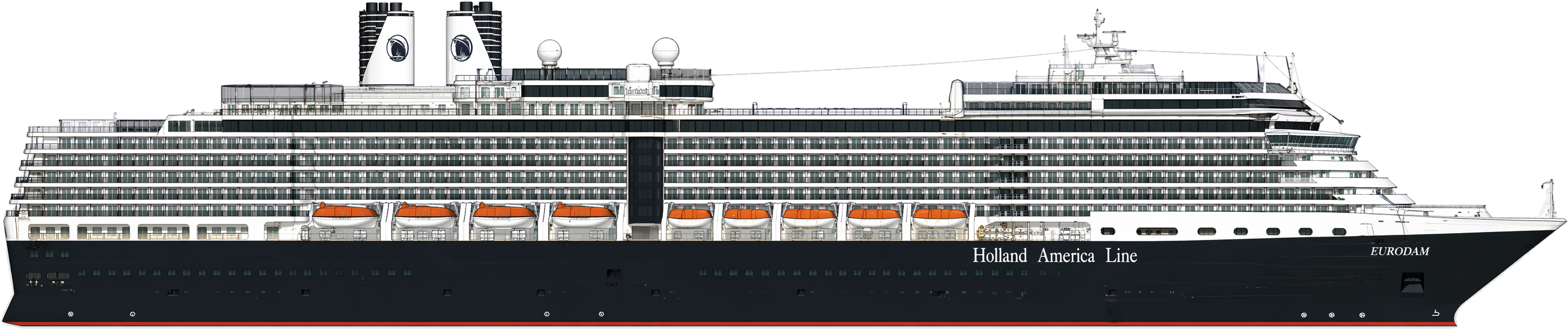 Eurodam side profile