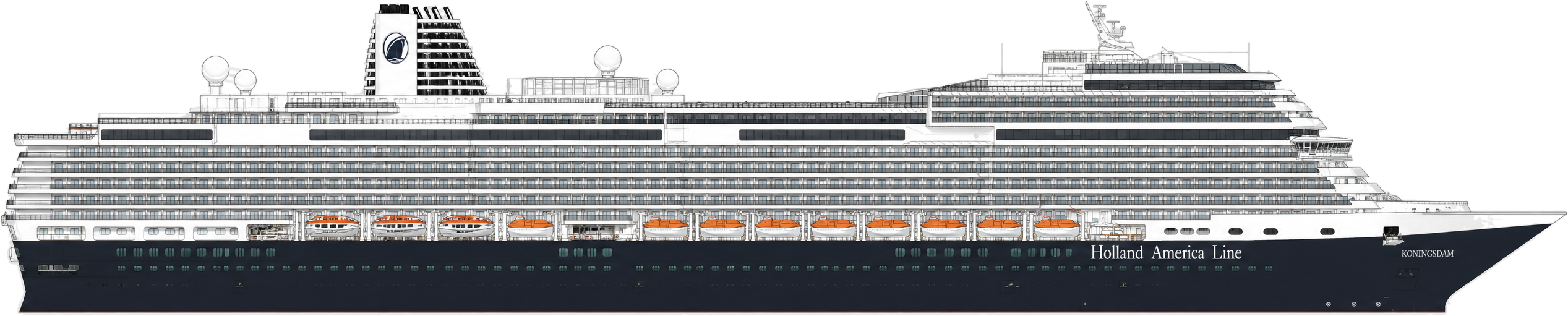 Koningsdam side profile