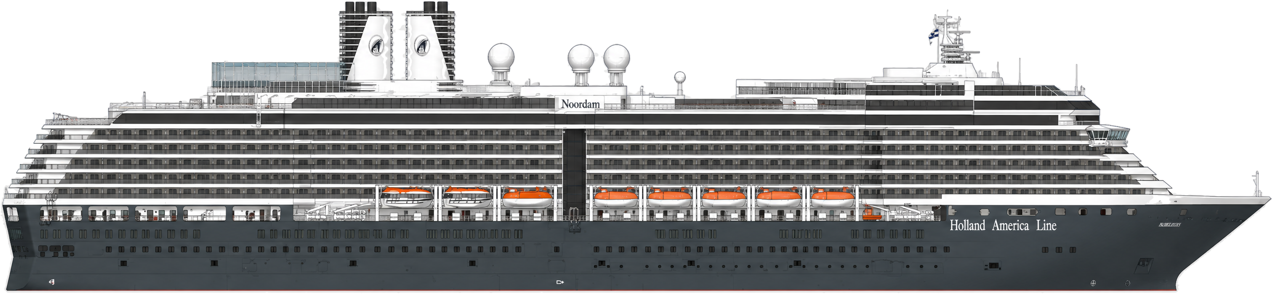 Noordam side profile
