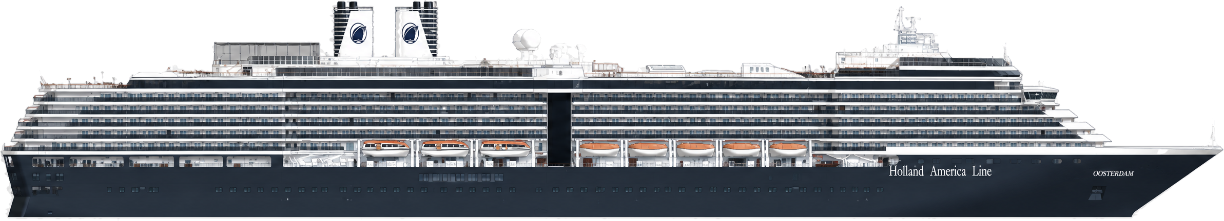 Oosterdam side profile