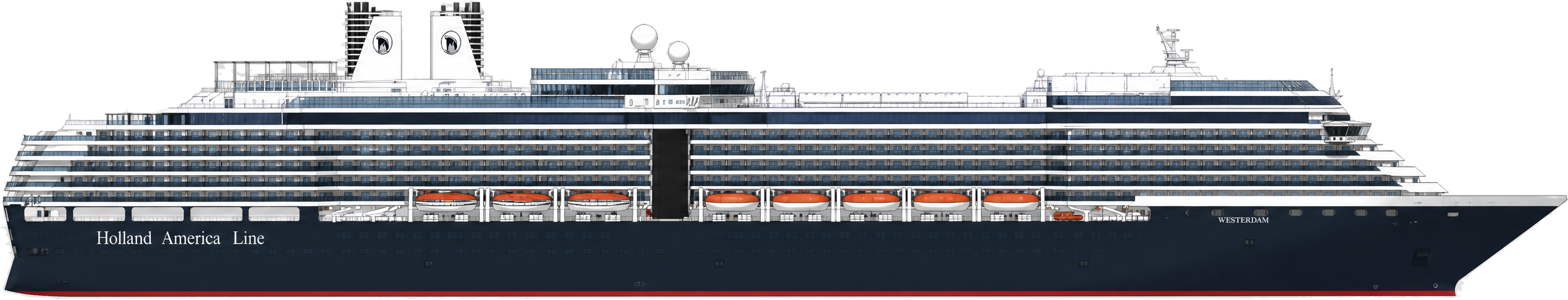 Westerdam side profile