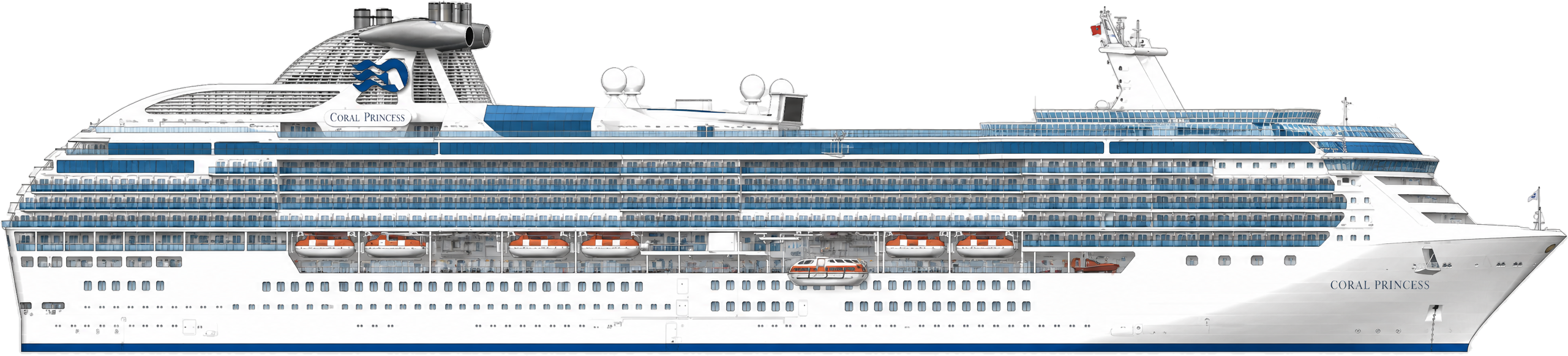 Coral Princess side profile
