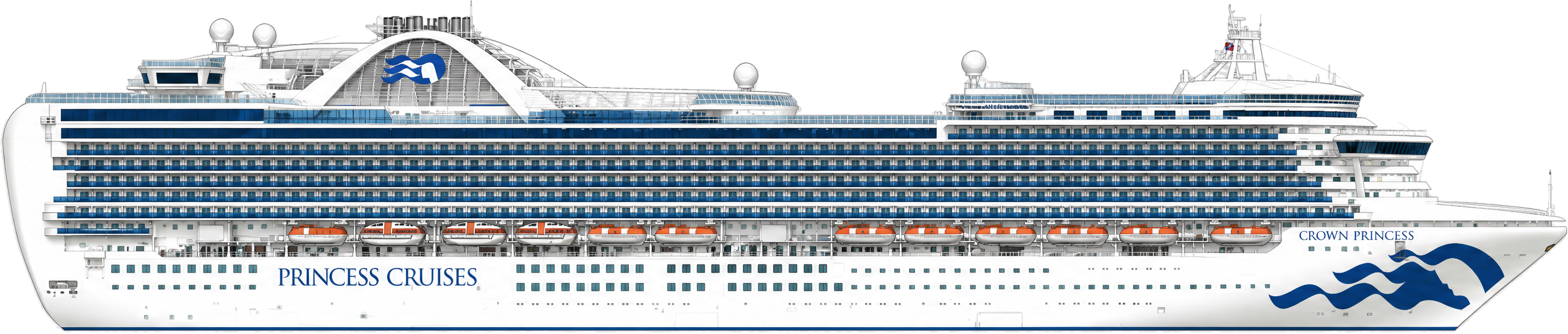 Crown Princess side profile