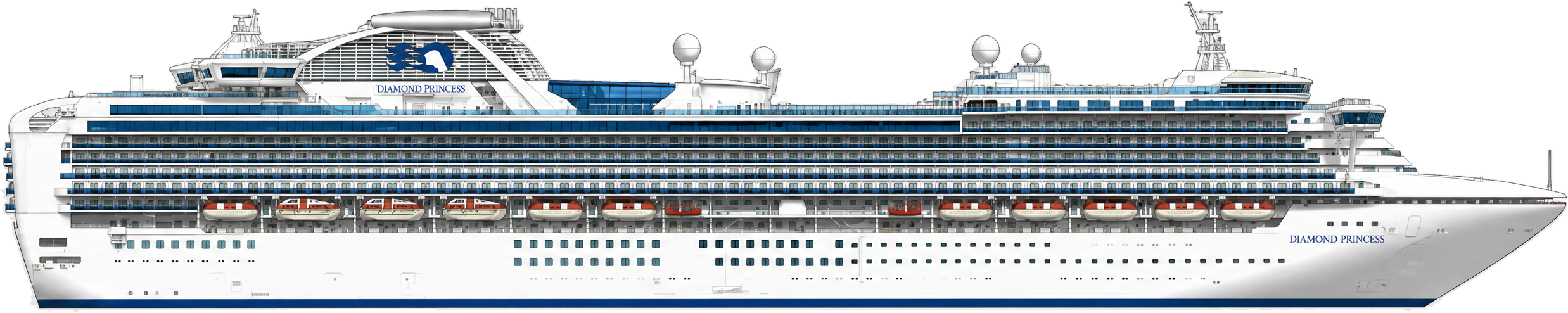 Diamond Princess side profile