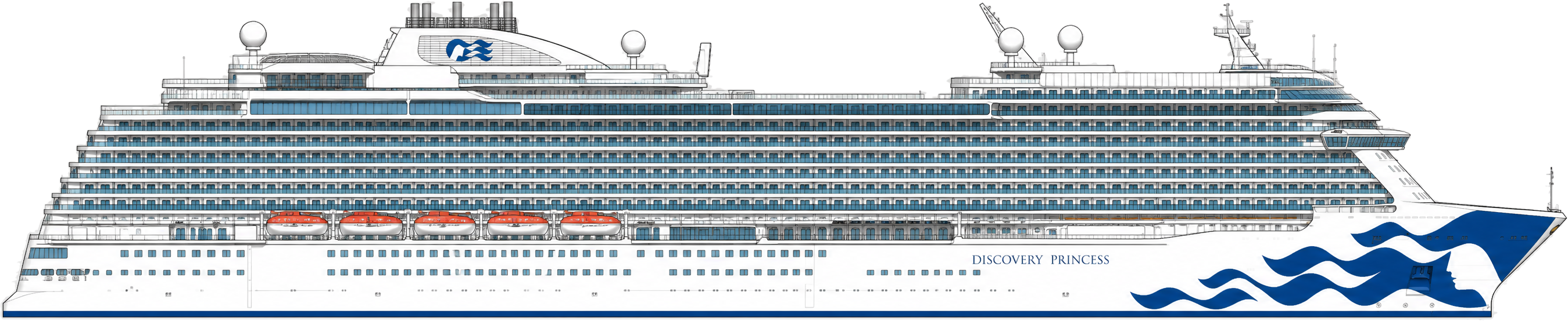 Discovery Princess side profile