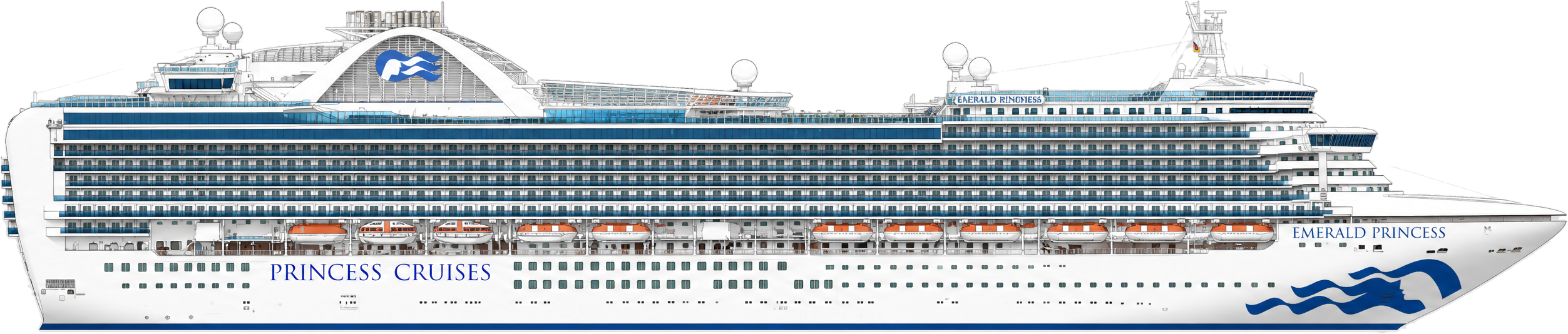Emerald Princess side profile