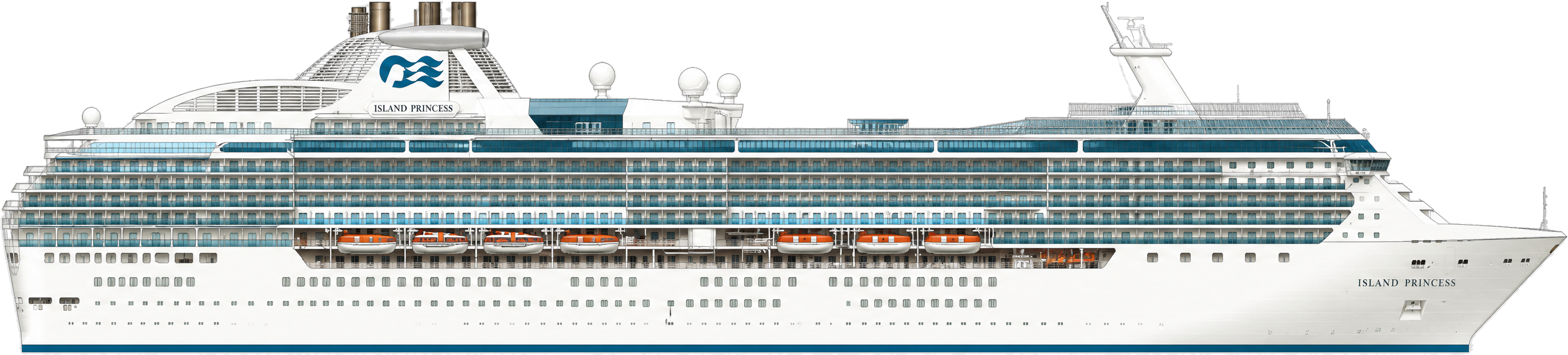 Island Princess side profile