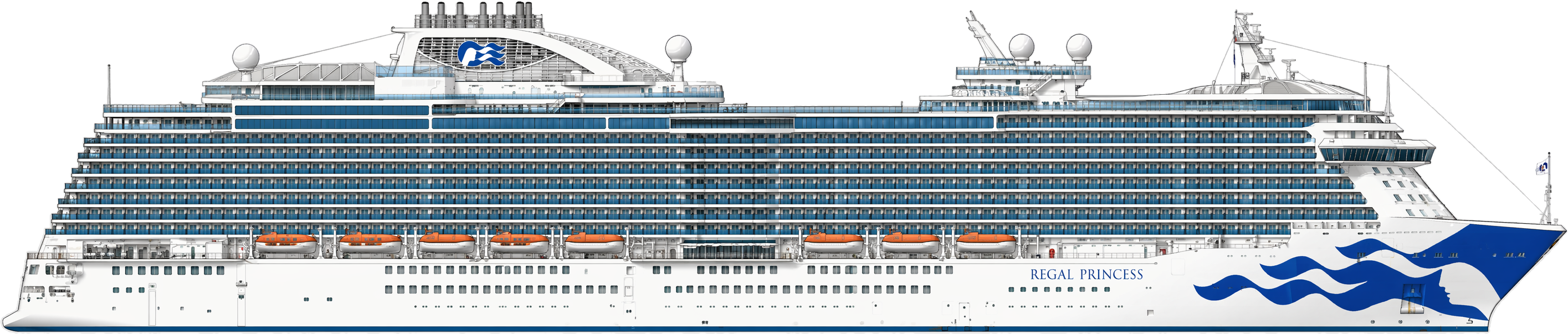 Regal Princess side profile