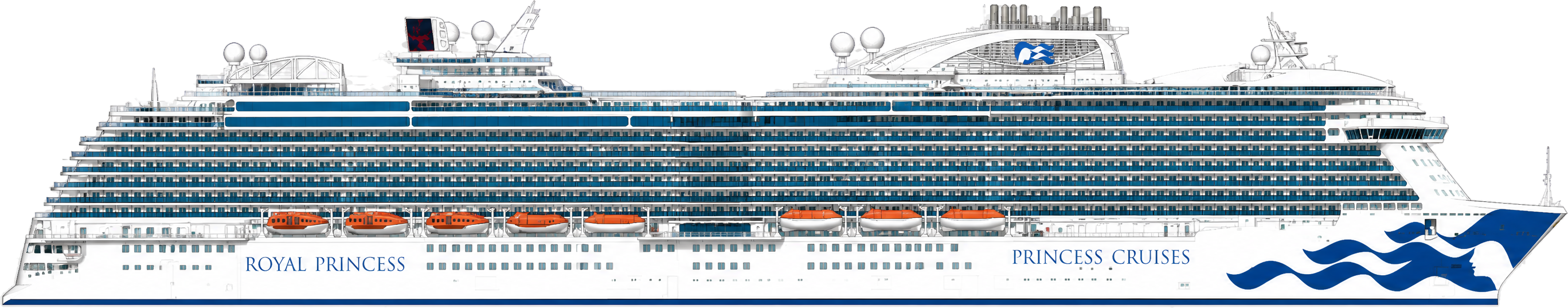 Royal Princess side profile