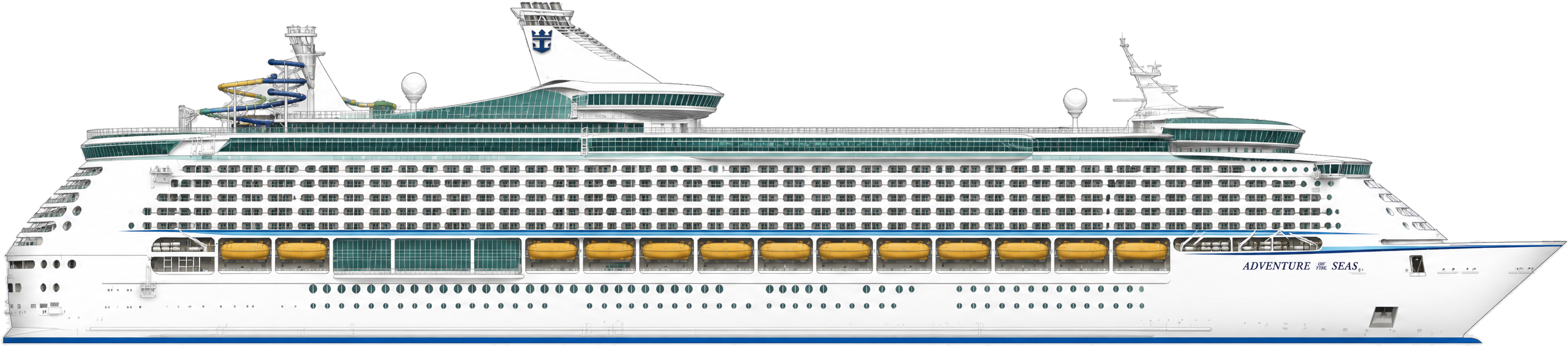 Adventure of the Seas side profile