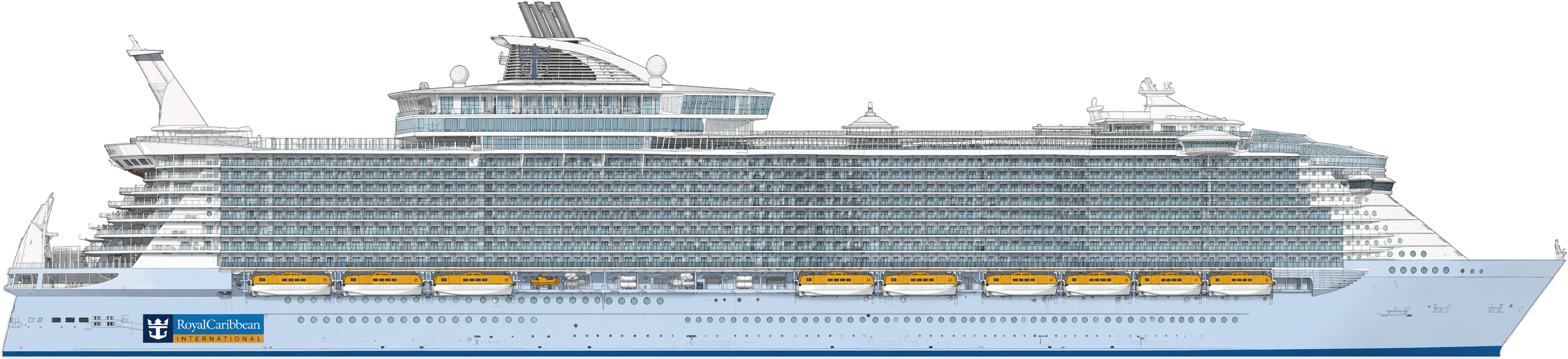 Allure of the Seas side profile