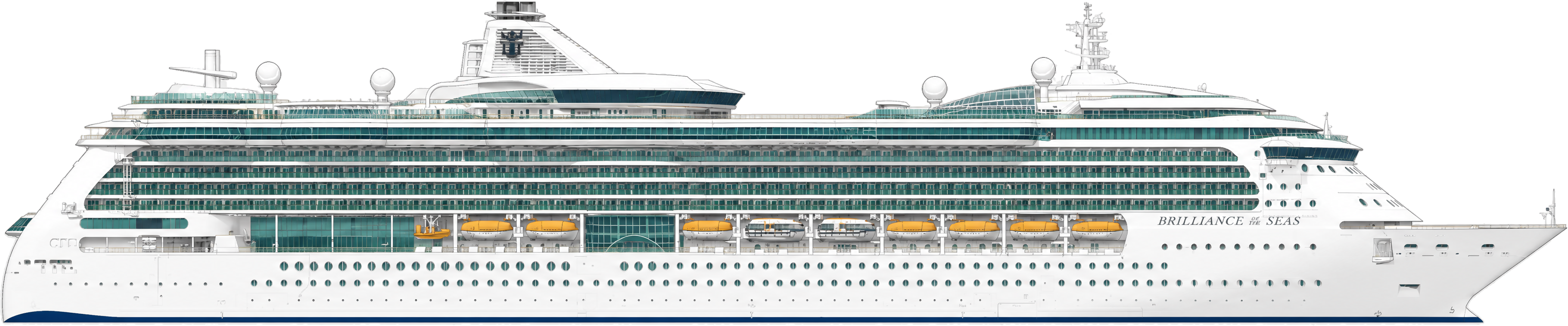 Brilliance of the Seas side profile