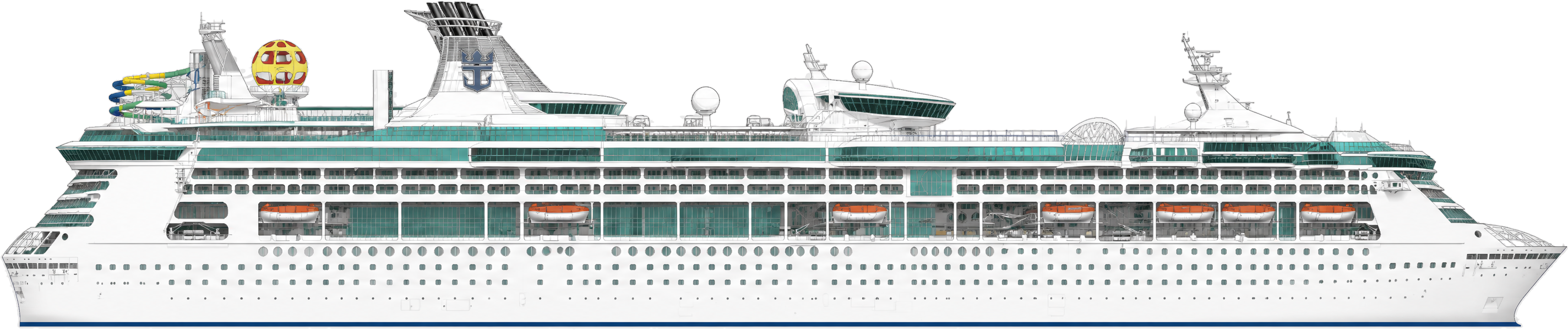 Enchantment of the Seas side profile