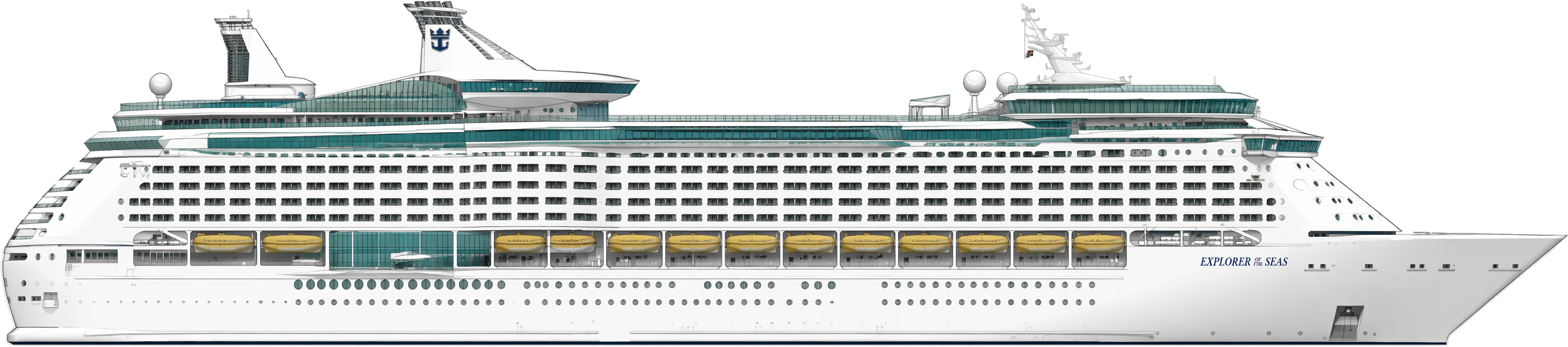 Explorer of the Seas side profile