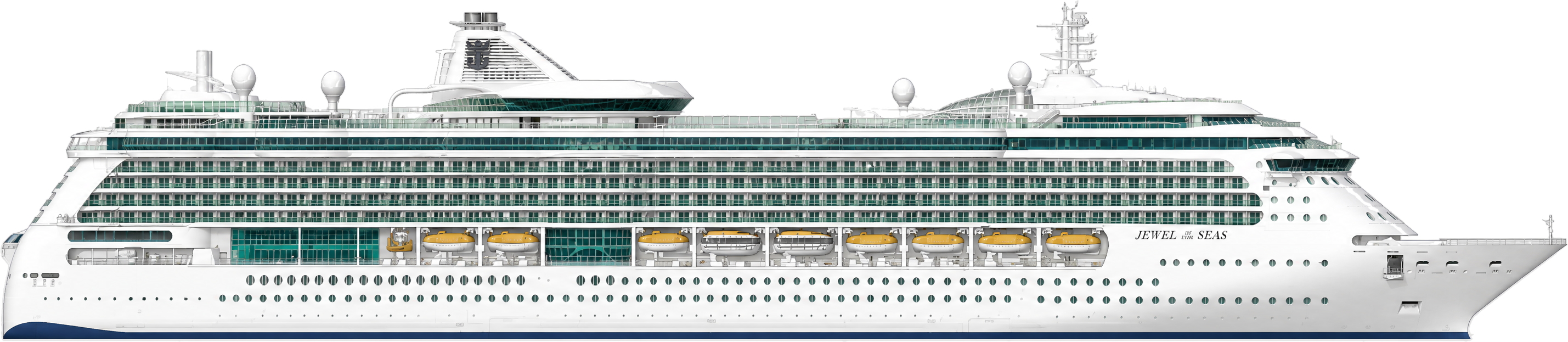 Jewel of the Seas side profile