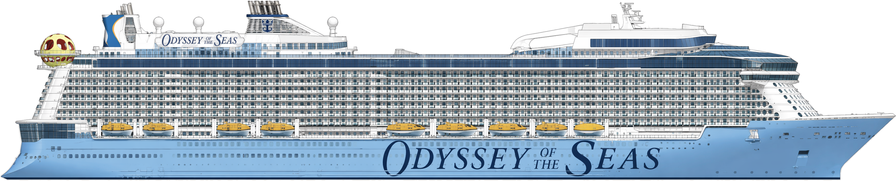 Odyssey of the Seas side profile