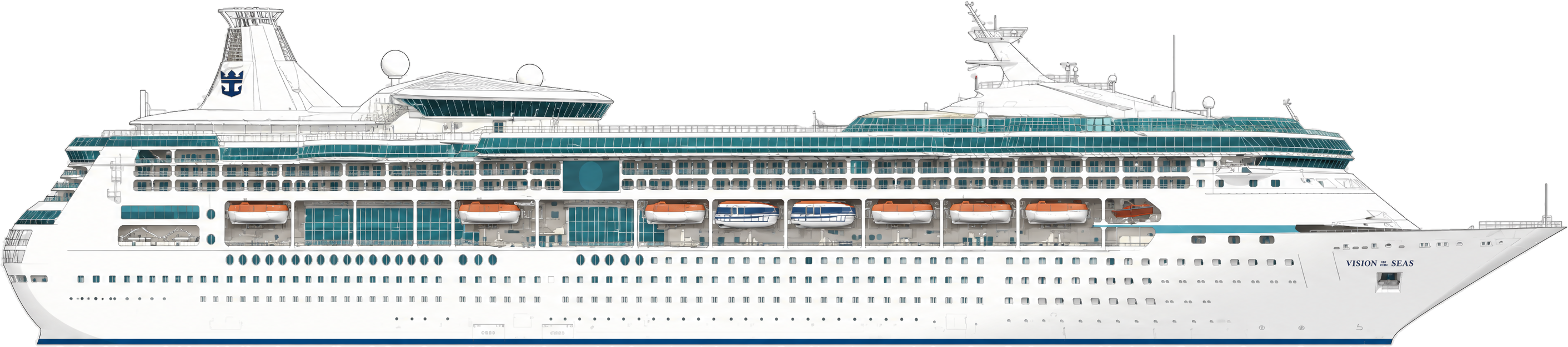 Vision of the Seas side profile