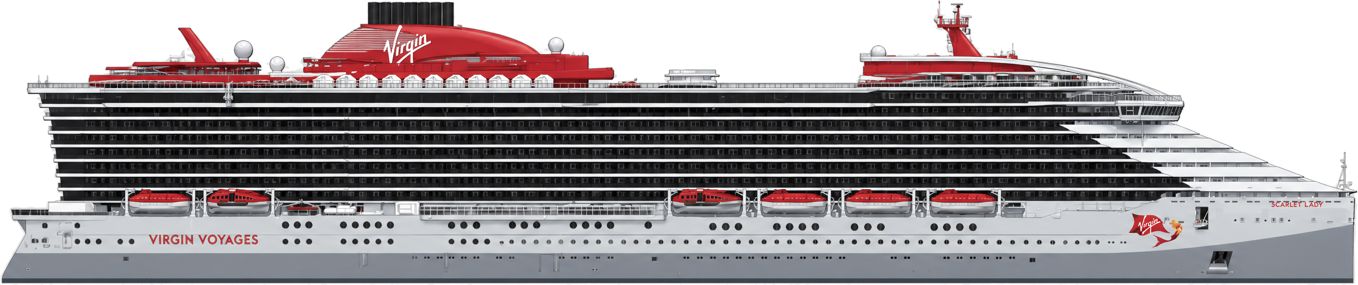 Scarlet Lady side profile