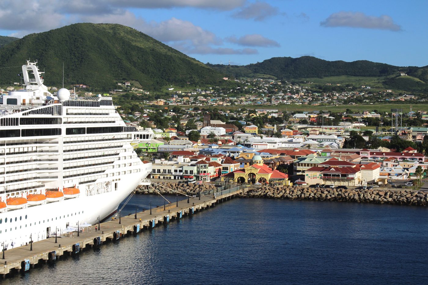 MSC Fantasia docked at Port Zante in Basseterre
