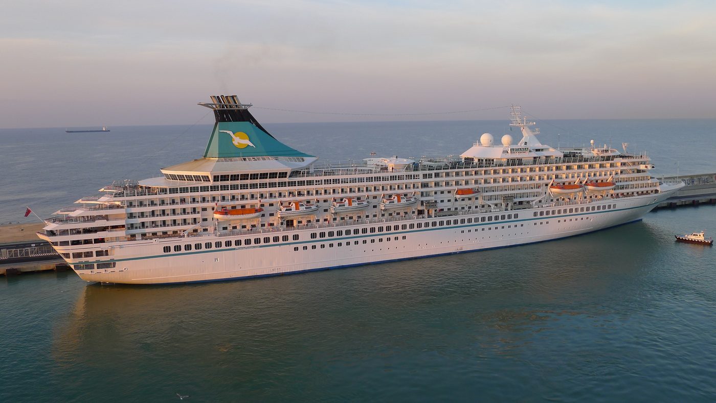 The cruise ship Artania alongside at Civitavecchia
