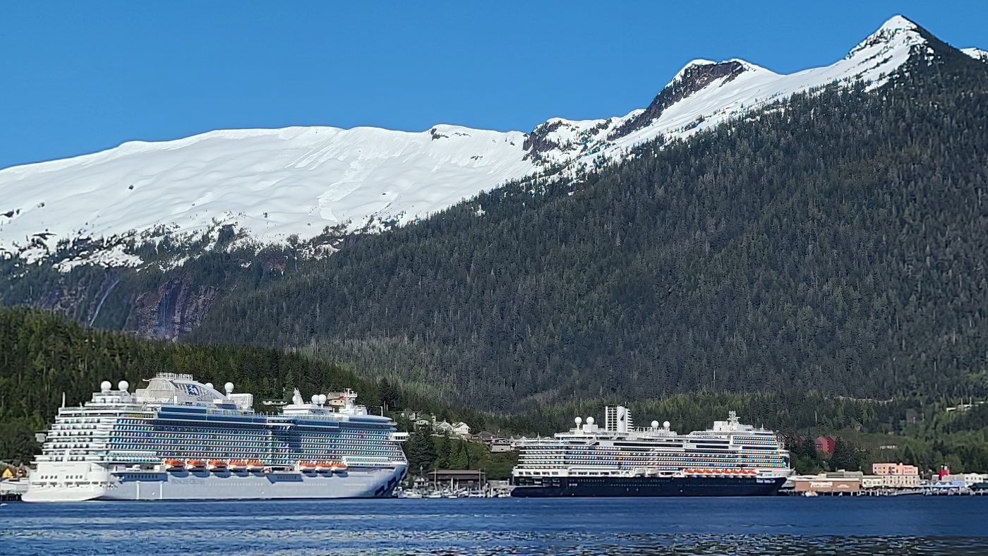 Cruise ships at the Ketchikan waterfront
