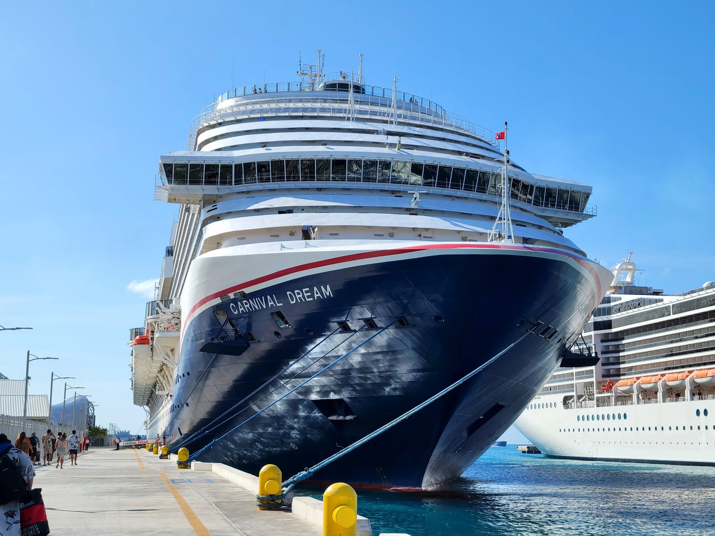Carnival Dream docked at Nassau Cruise Port
