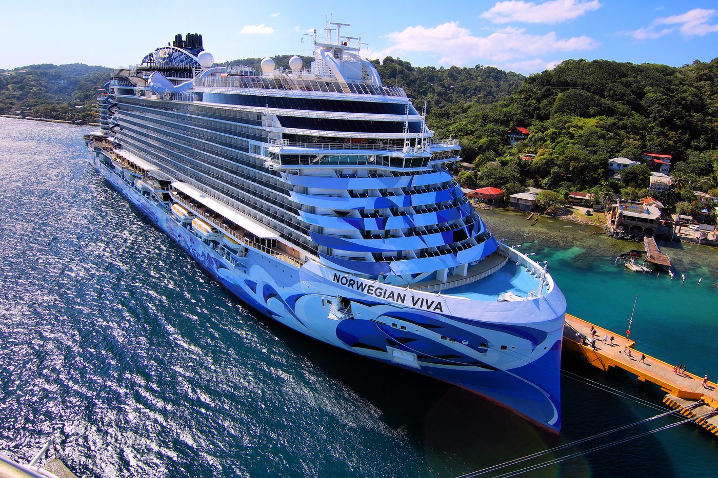 Norwegian Viva at the Port of Roatan in Coxen Hole