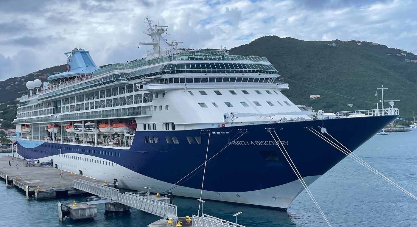 Marella Discovery docked in Road Town, Tortola